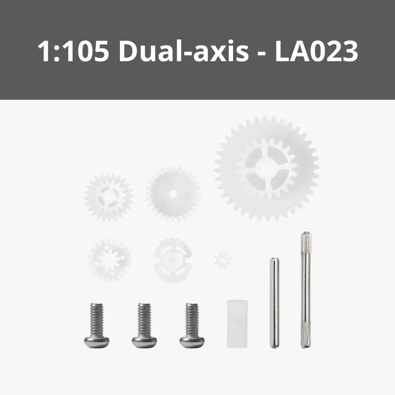 Dual-axis Plastic Reduction Gear Kit