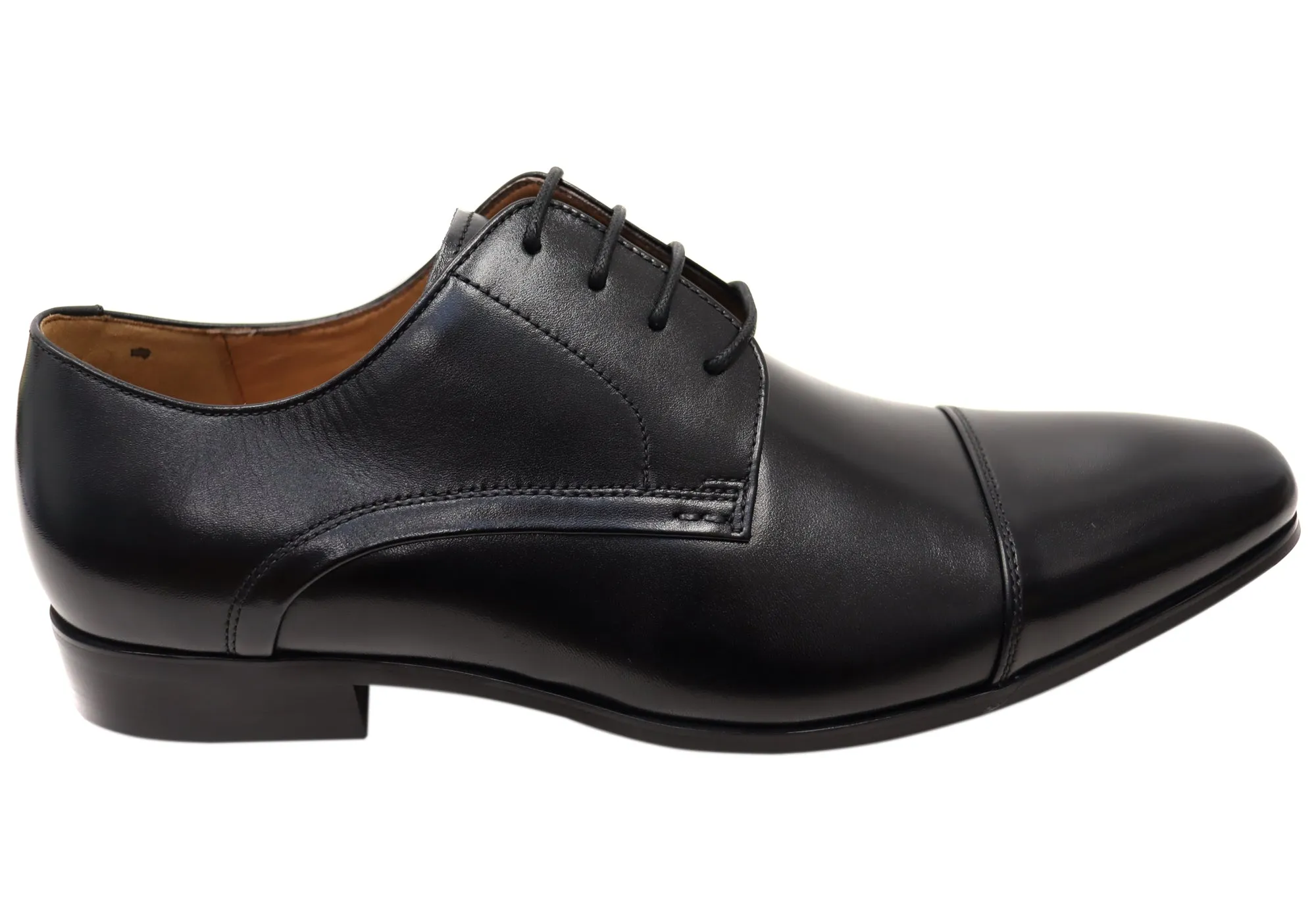 Florsheim Mens Clayton Cap Toe Derby EEE Wide Leather Dress Shoes