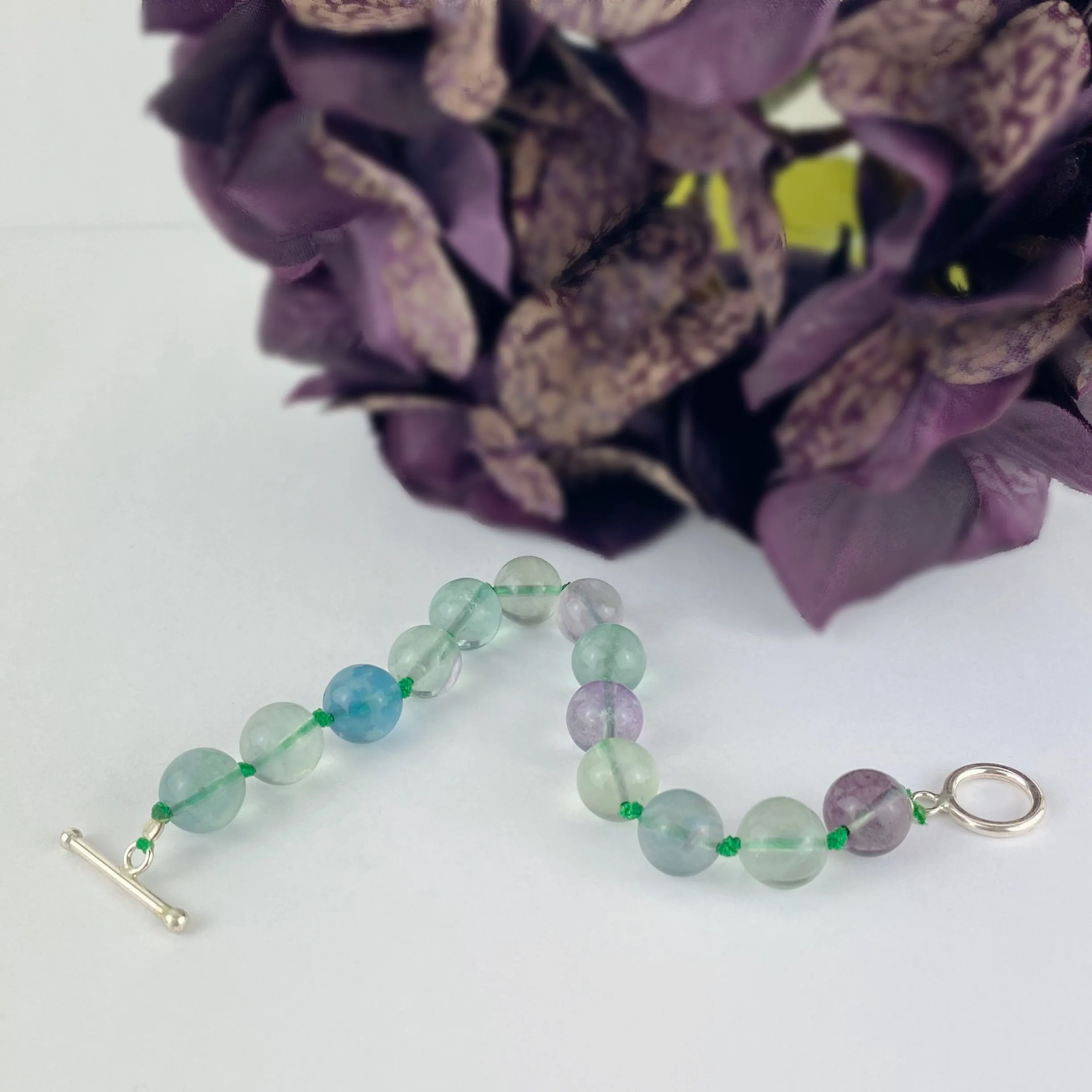 Fluorite Bead Bracelet - VBRC215