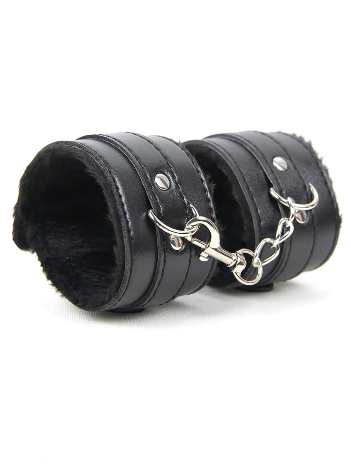 Fur Leather Handcuffs