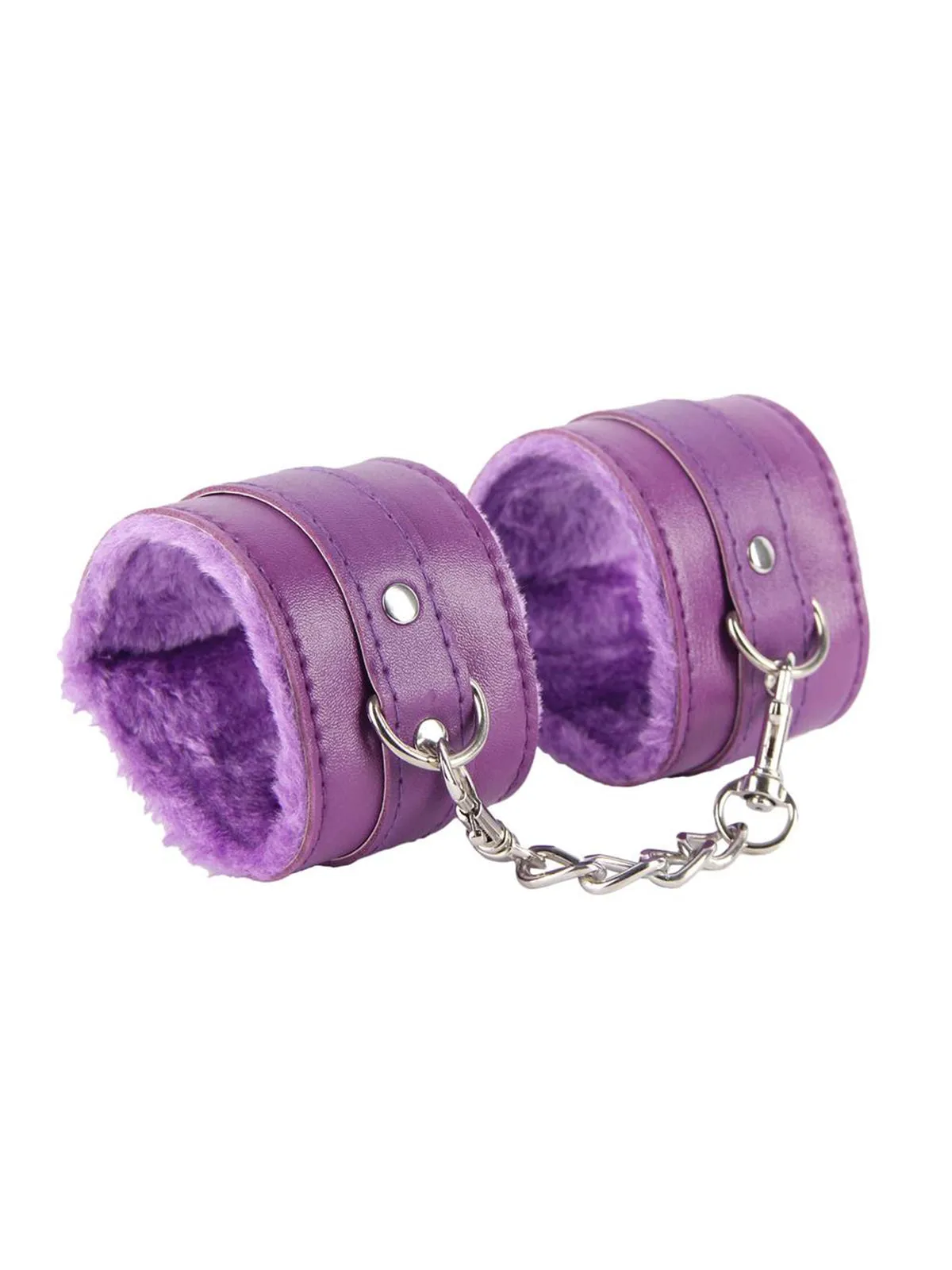 Fur Leather Handcuffs