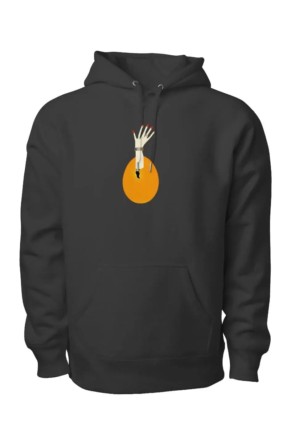 Hand Emerging from Egg Artistic Hooded Sweatshirt