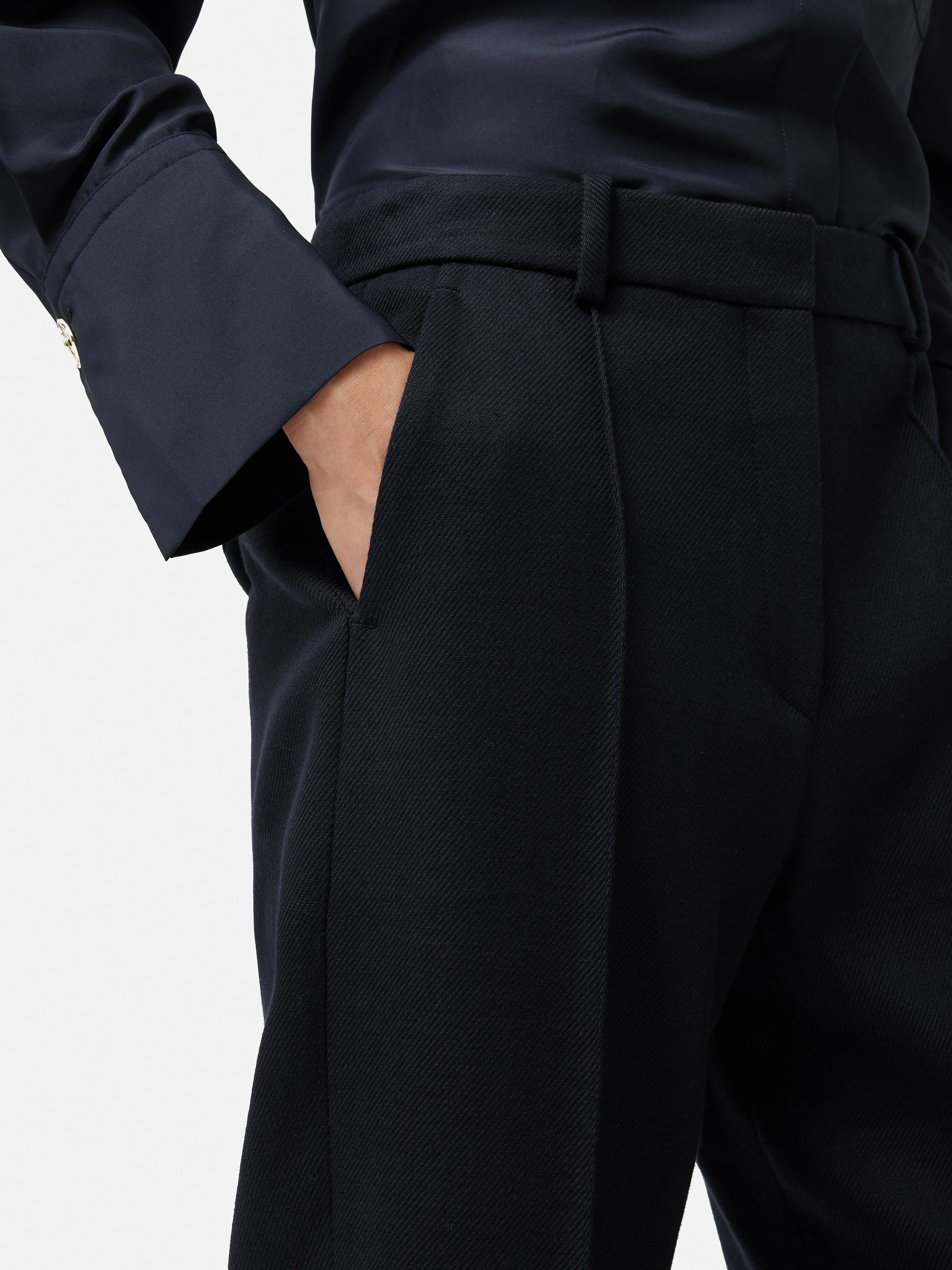 Harley Turn Up Trouser | Navy