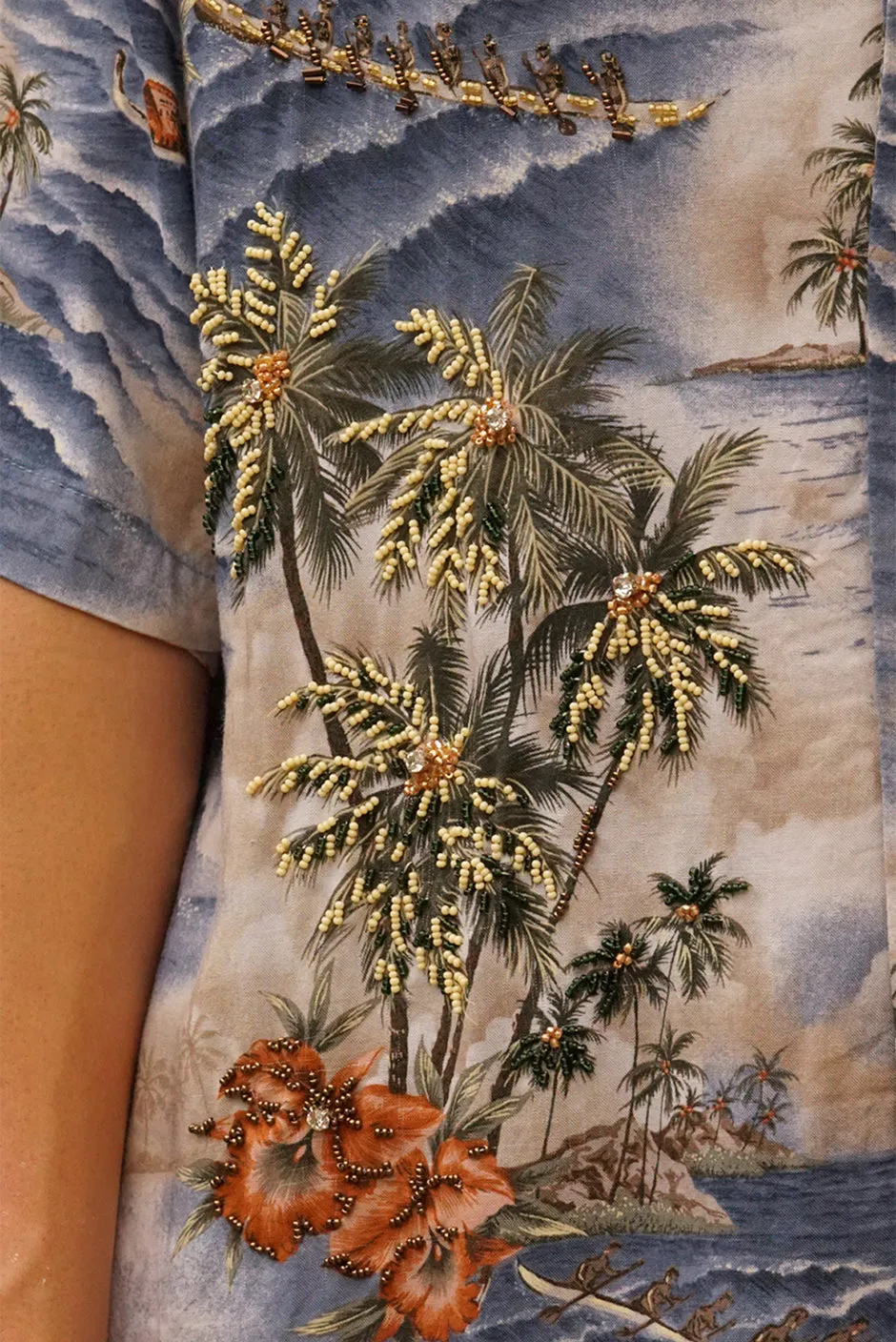 Hawaiian Kai Shirt // Beaded Island Breeze