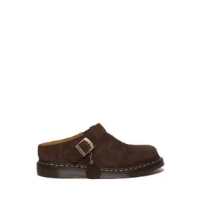 Isham Desert Oasis Suede Mules - Dark Brown