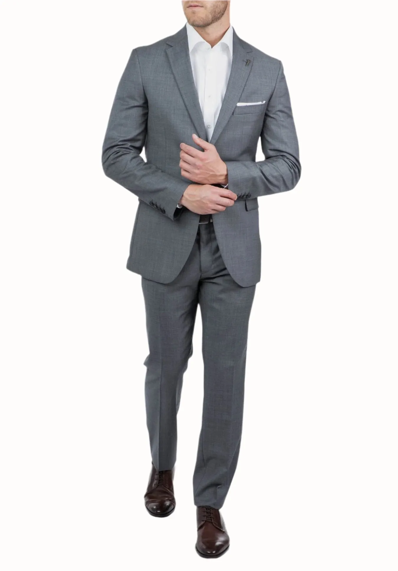 Joe Black Sergeant Grey Wool Suit Set