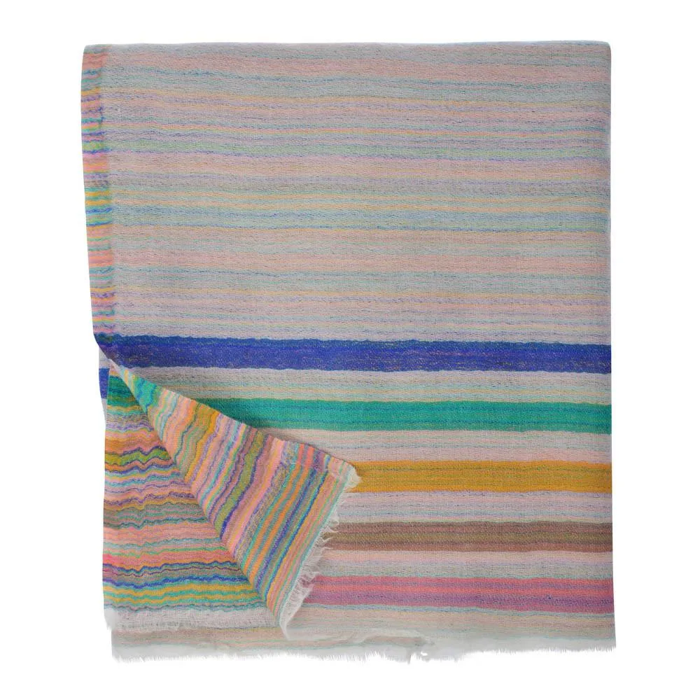 Kani Stripes Pashmina - Grey