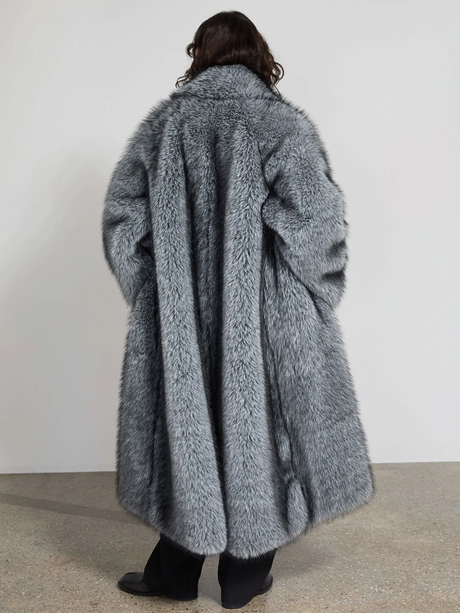 KATHA COAT - SILVER BLUE