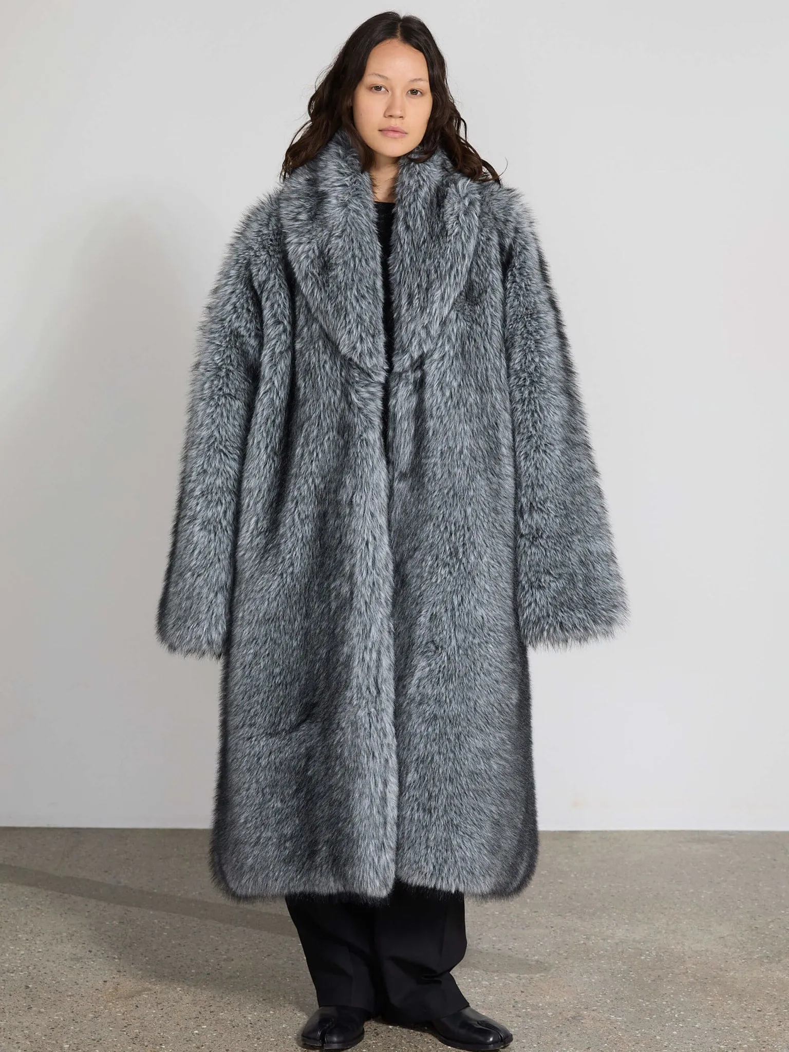 KATHA COAT - SILVER BLUE