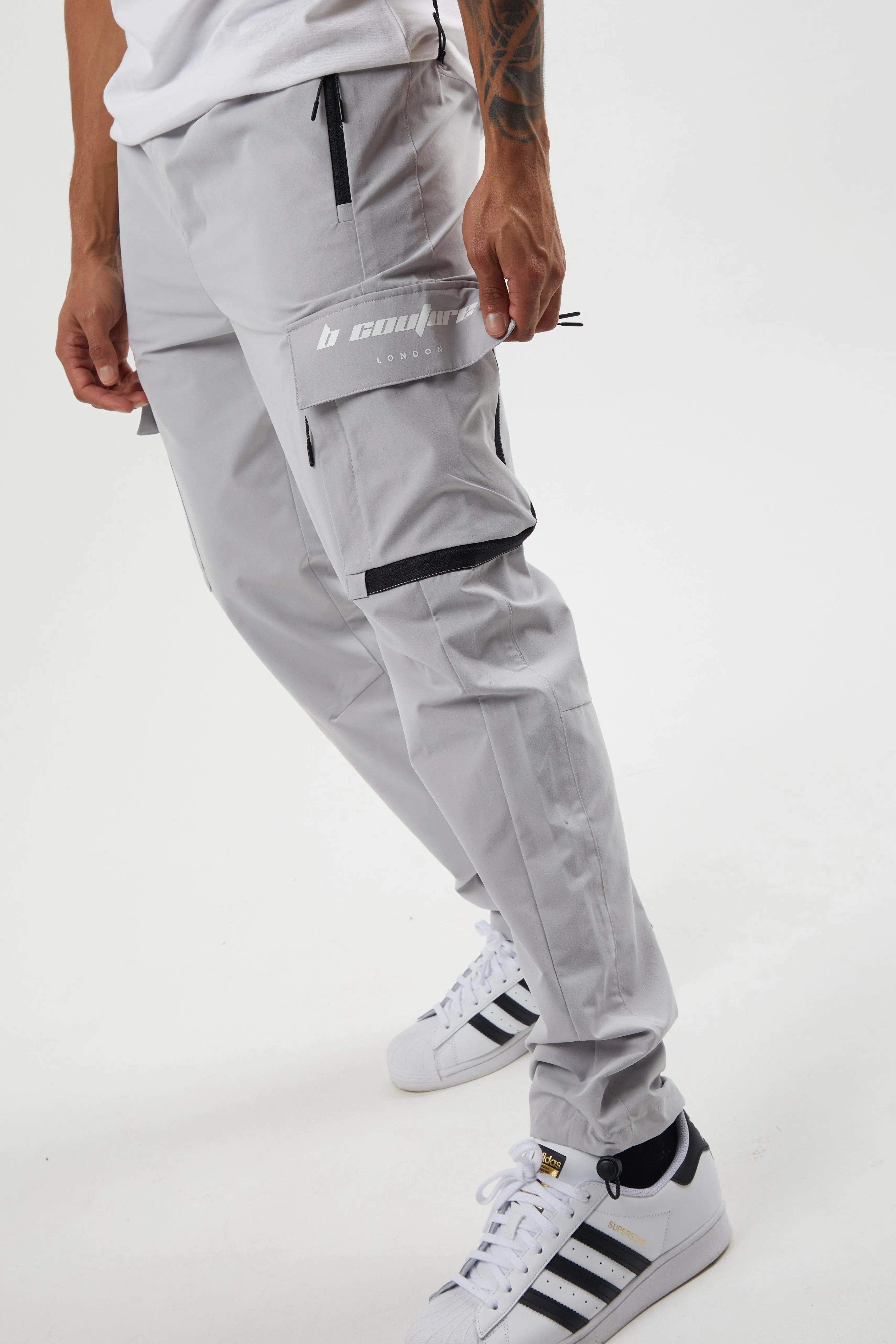 King Street Cargo Pants 2 Pack - Black/Light Grey