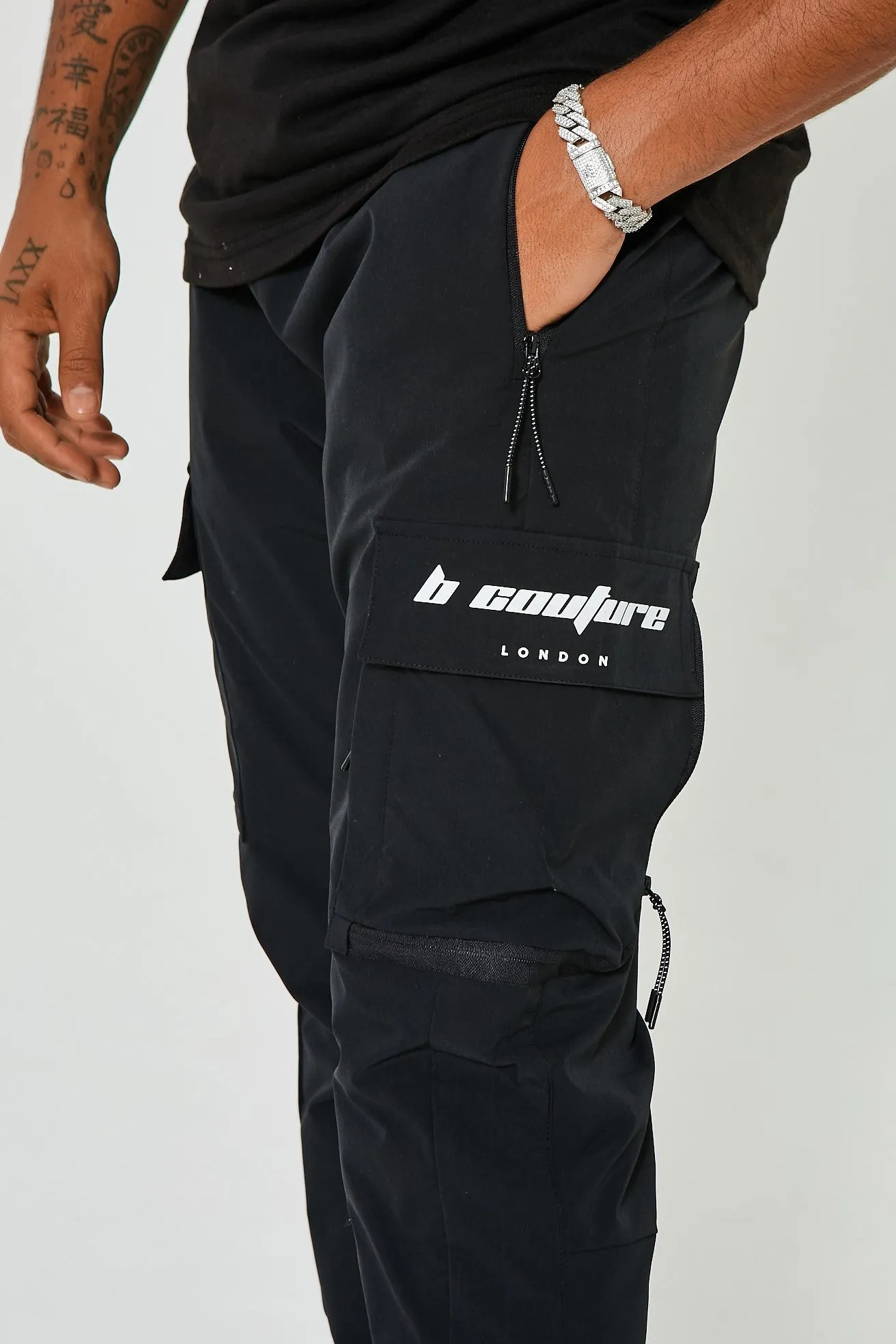 King Street Cargo Pants 2 Pack - Black/Light Grey