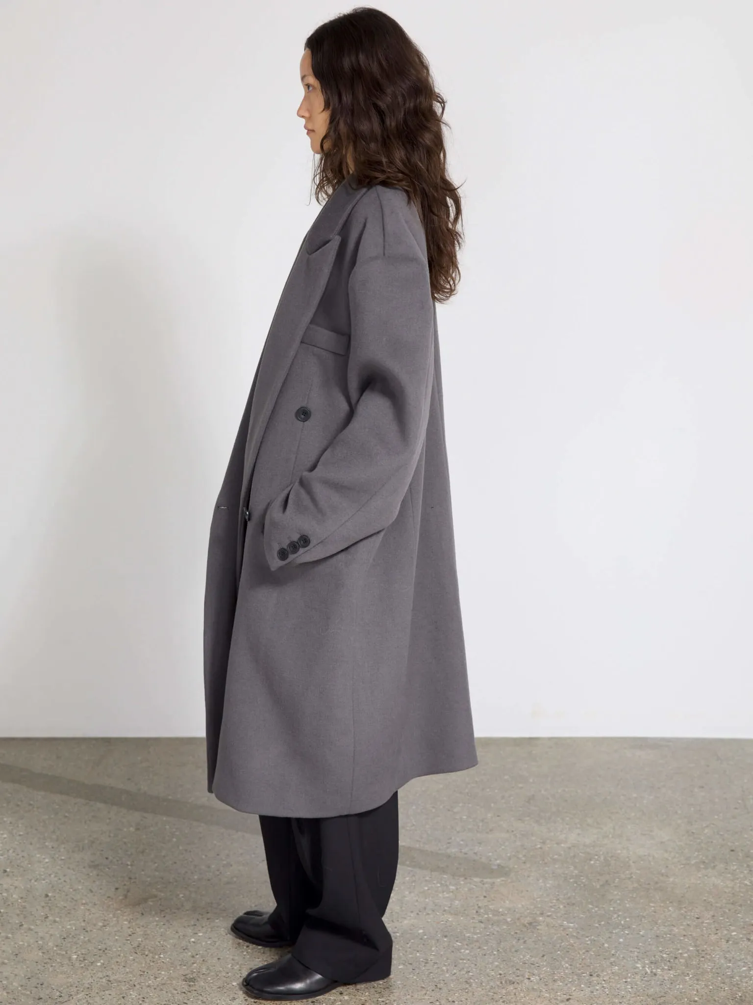 KYLIE WOOL COAT - GREY