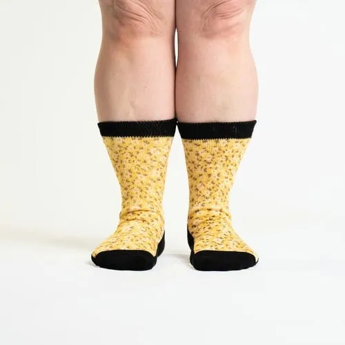 Lazy Daisies Non-Binding Diabetic Socks