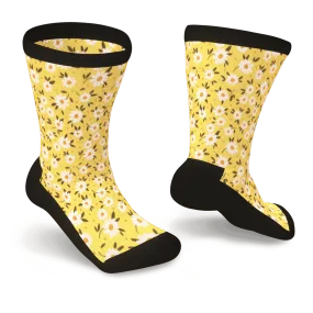 Lazy Daisies Non-Binding Diabetic Socks