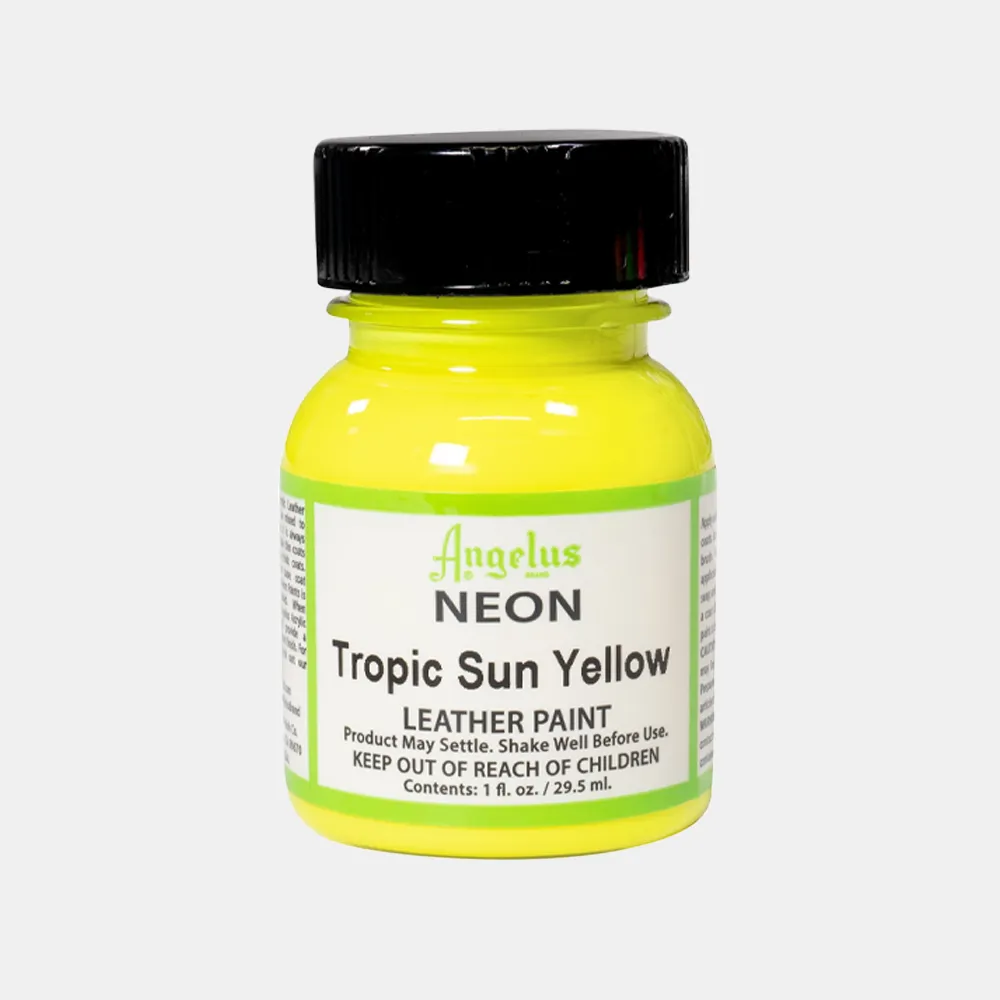 Leather Paint Neon Tropical Sun Yellow