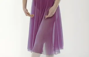 Little Ballerina Long Chiffon Ballet Skirt