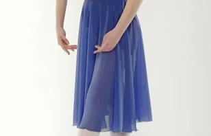 Little Ballerina Long Chiffon Ballet Skirt