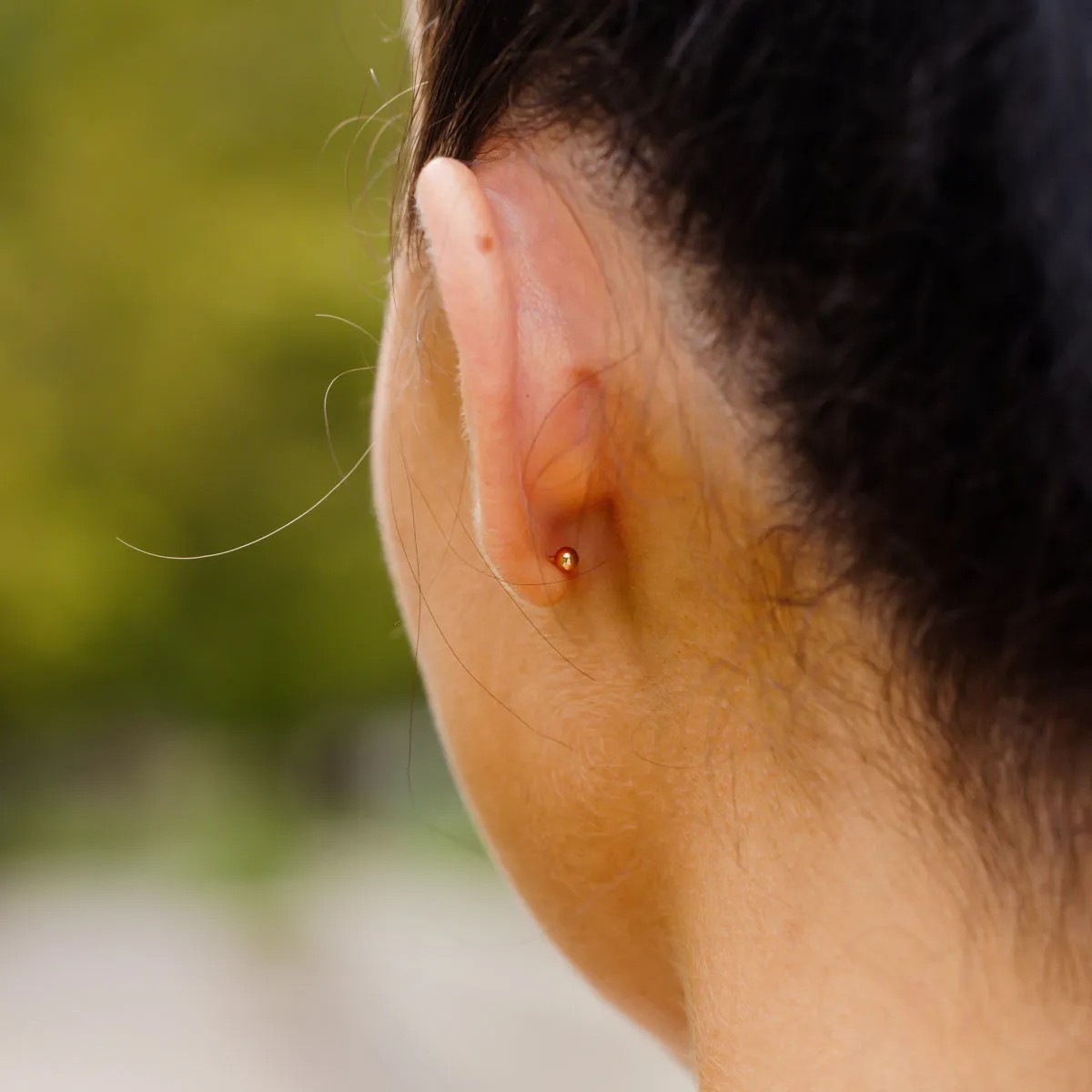 May Birthstone Stud Earrings