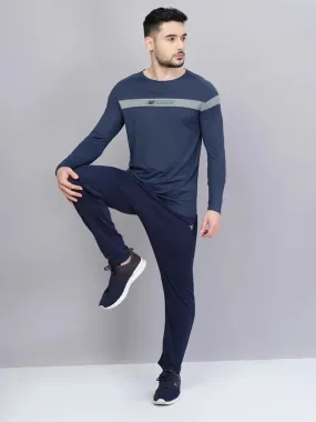 Men Colorblock Slim Fit Crew Neck T-shirt with TECHNO COOL 