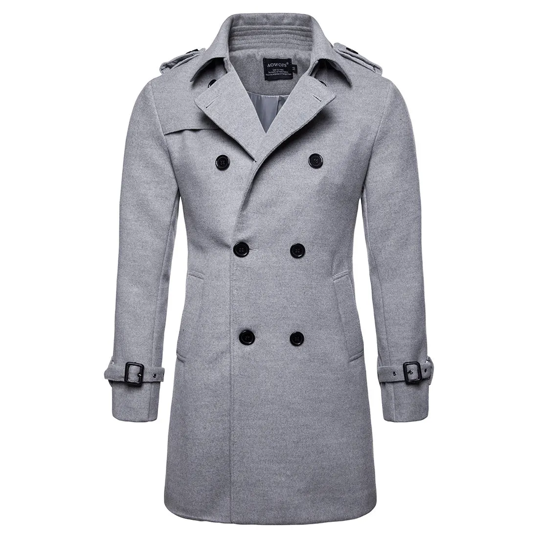 Men's Formal Business Fall Winter Casual Lapel Double Breasted Coat Short Jacket | 9280