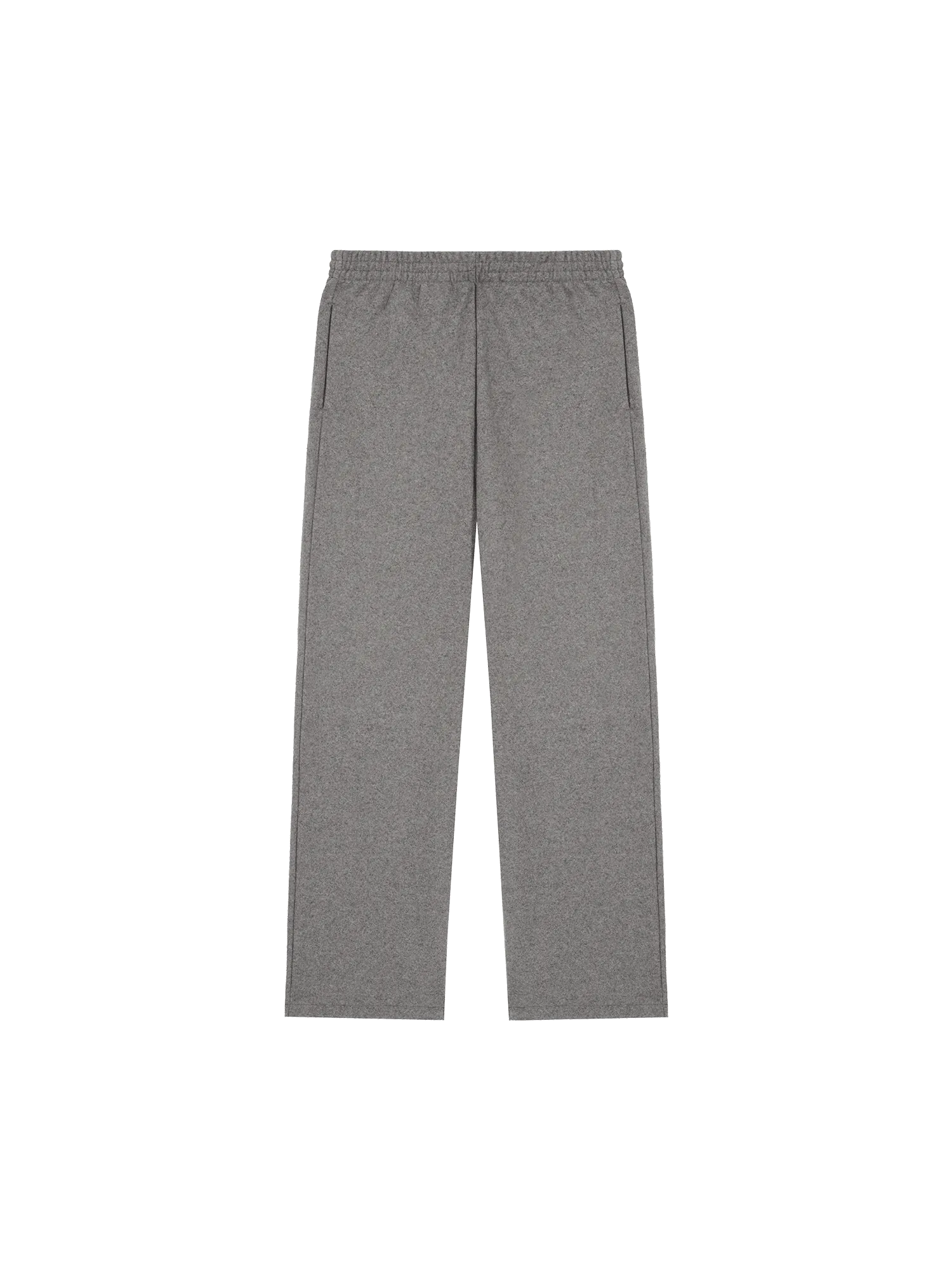 Mens Recycled Wool Jersey Wide-Leg Track Pants—volcanic grey