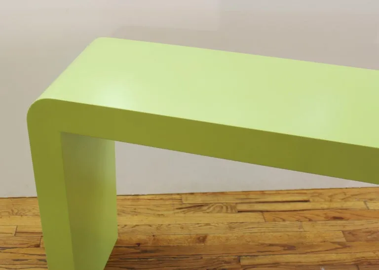 Modern Minimalist Green Waterfall Console