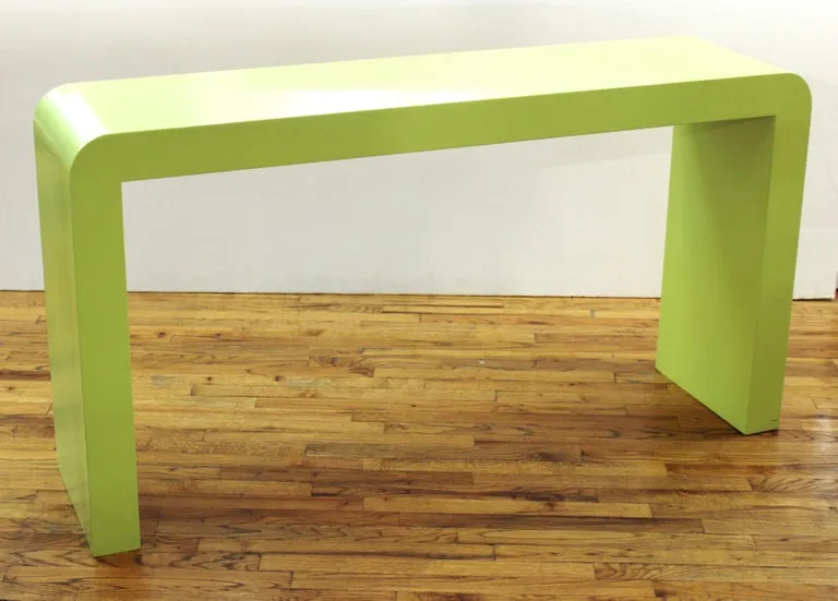 Modern Minimalist Green Waterfall Console