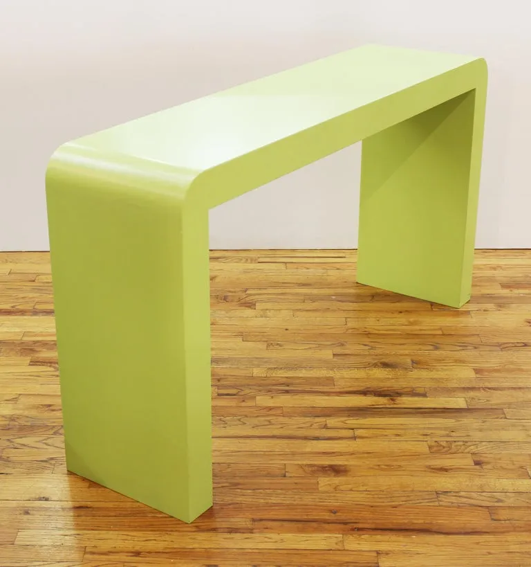 Modern Minimalist Green Waterfall Console