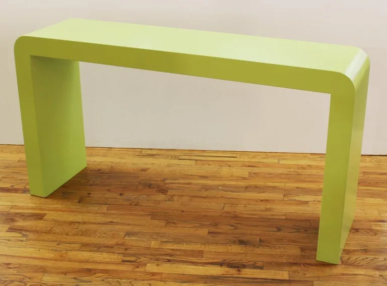 Modern Minimalist Green Waterfall Console