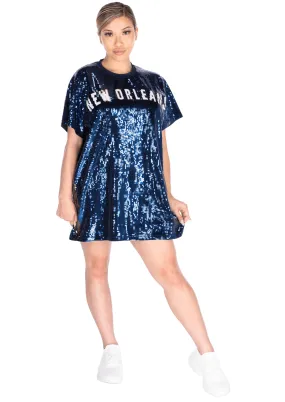 New Orleans Basketball Sequin Dress