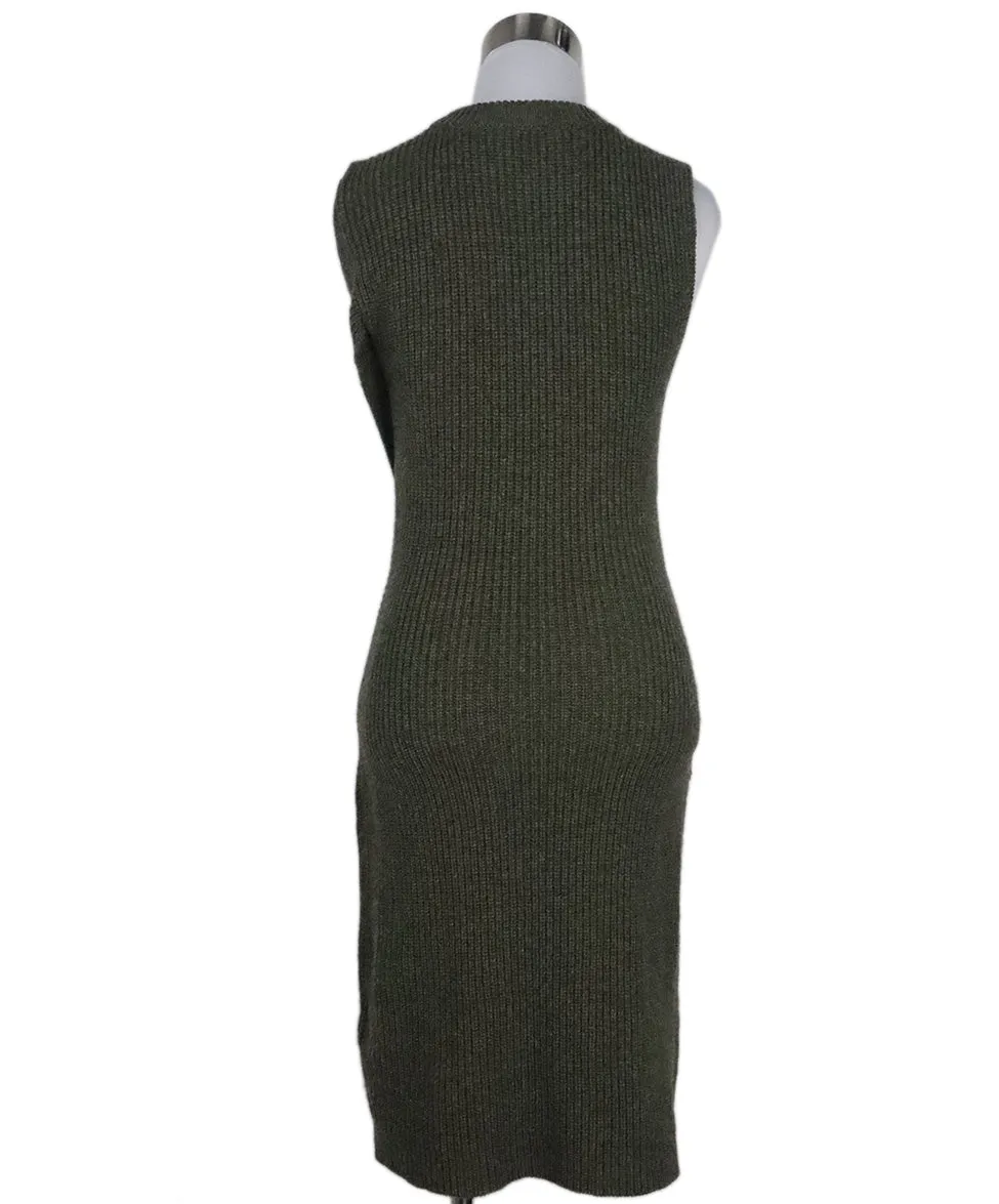 Phillip Lim Olive Green Wool Dress sz 2