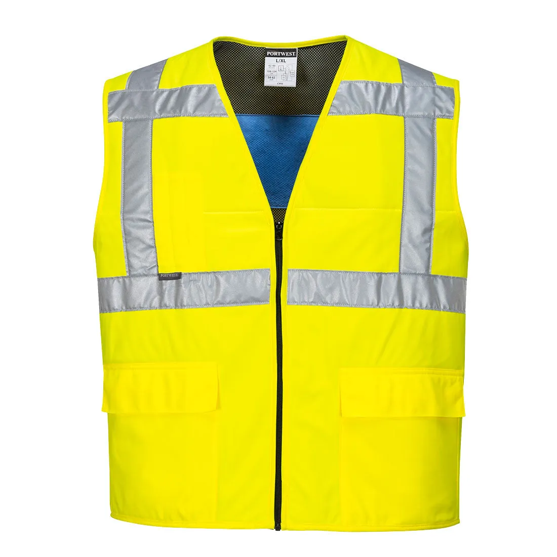 Portwest Class 2 High Viz Cooling Vest - Yellow or Orange