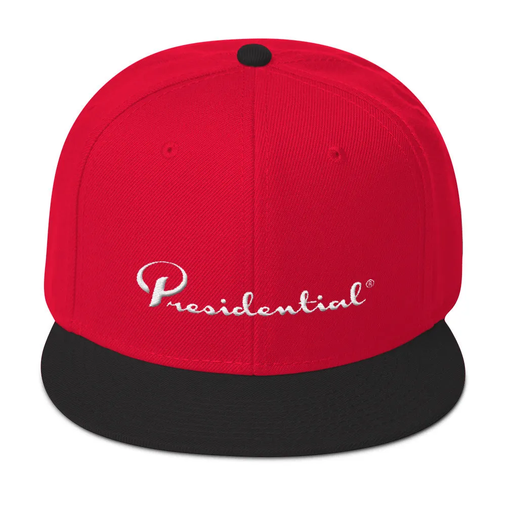 Presidential White Snapback Hat