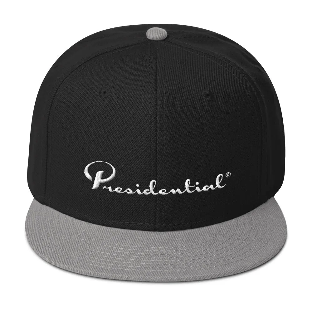 Presidential White Snapback Hat