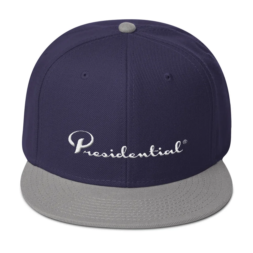 Presidential White Snapback Hat