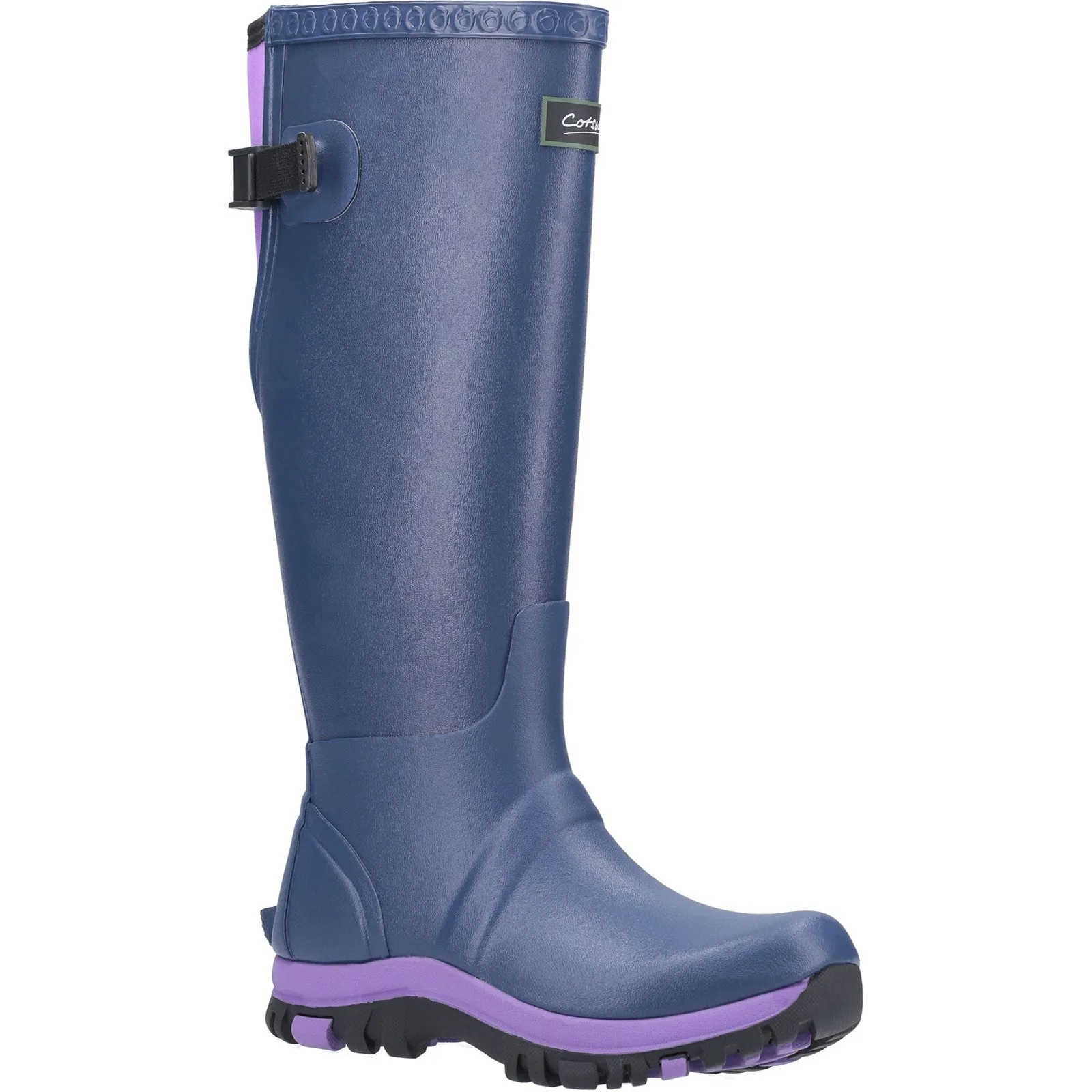 Realm Adjustable Wellingtons Blue/Purple