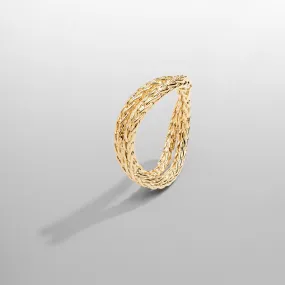 Rope Wrap Ring (Gold)