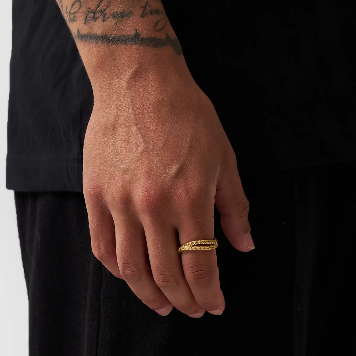 Rope Wrap Ring (Gold)