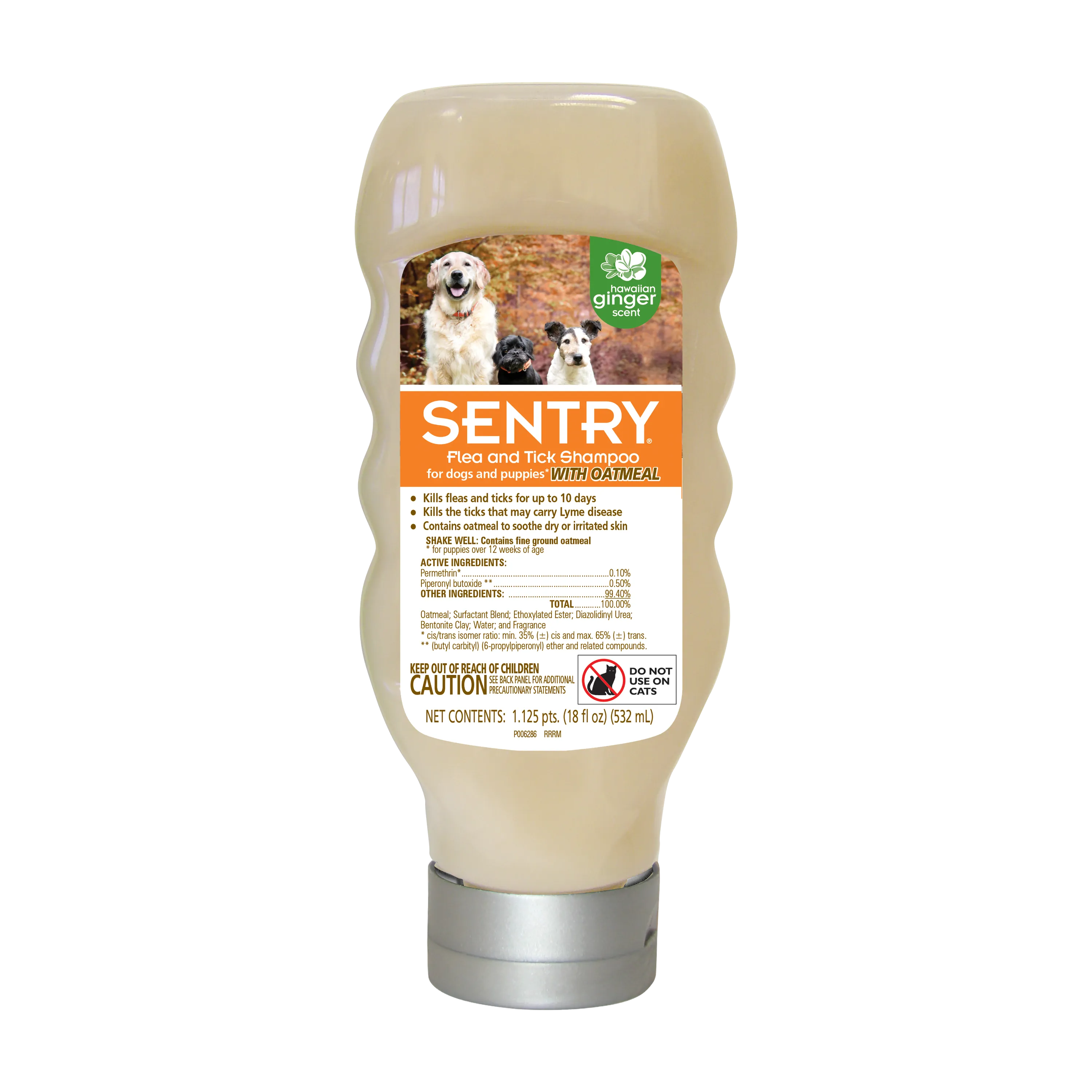 Sentry Flea & Tick Oatmeal Shampoo Dog 18OZ