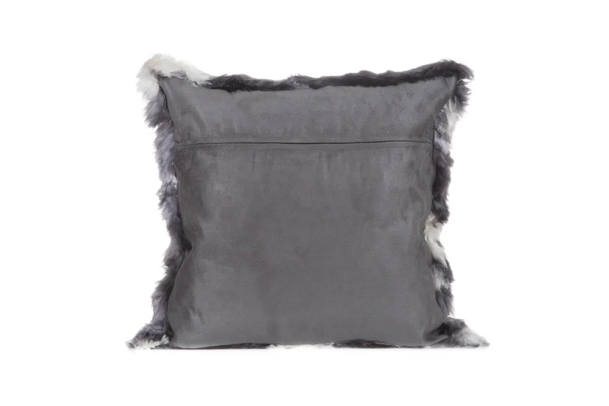 Suri Alpaca Mottled Grey / Ivory Pillow