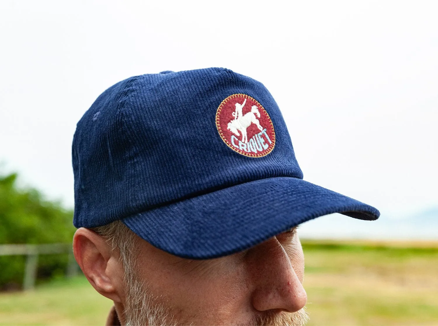 Throwback Hat - Rodeo Patch - Navy Corduroy