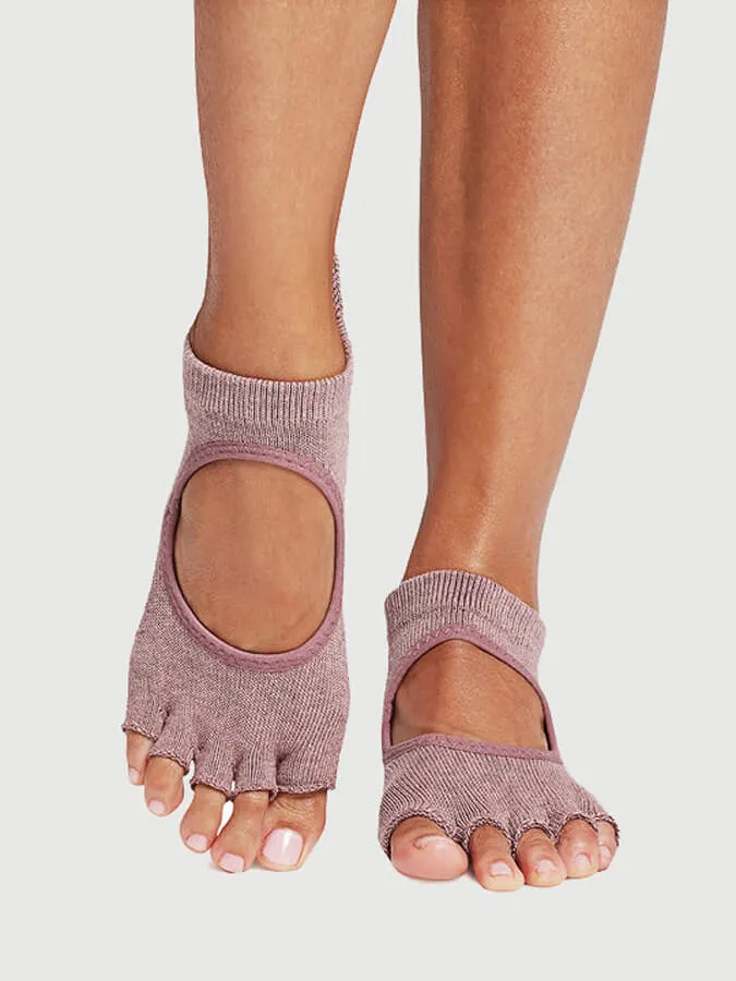 ToeSox Half Toe Bellarina Women's Yoga Grip Socks