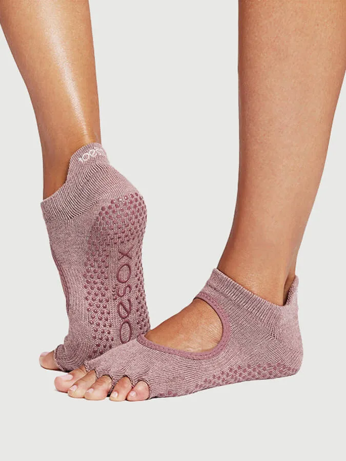 ToeSox Half Toe Bellarina Women's Yoga Grip Socks