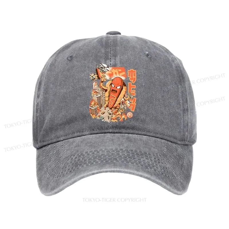 Tokyo-Tiger Great Hot Dog Kaiju Japanese Washed Cap