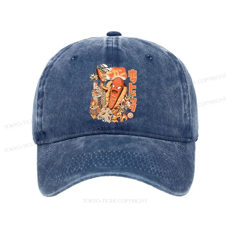 Tokyo-Tiger Great Hot Dog Kaiju Japanese Washed Cap