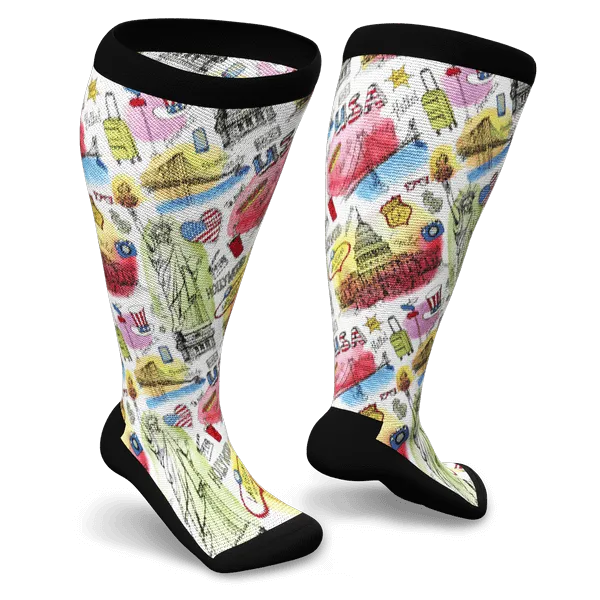 Travel USA Non-Binding Diabetic Socks