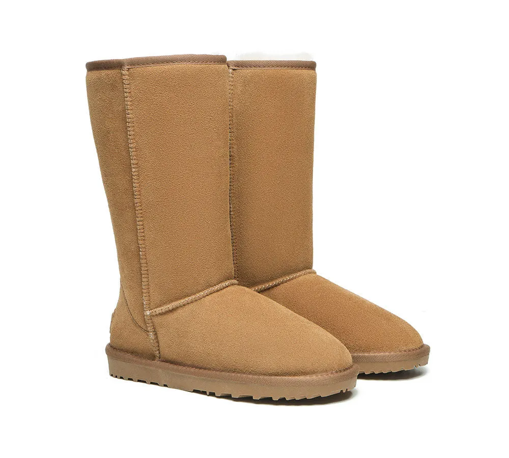 Ugg Boots Double Face Sheepskin Tall Classic Suede