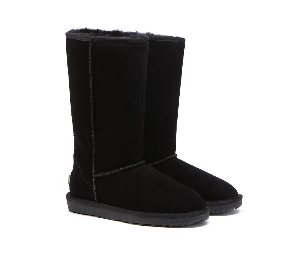 Ugg Boots Double Face Sheepskin Tall Classic Suede