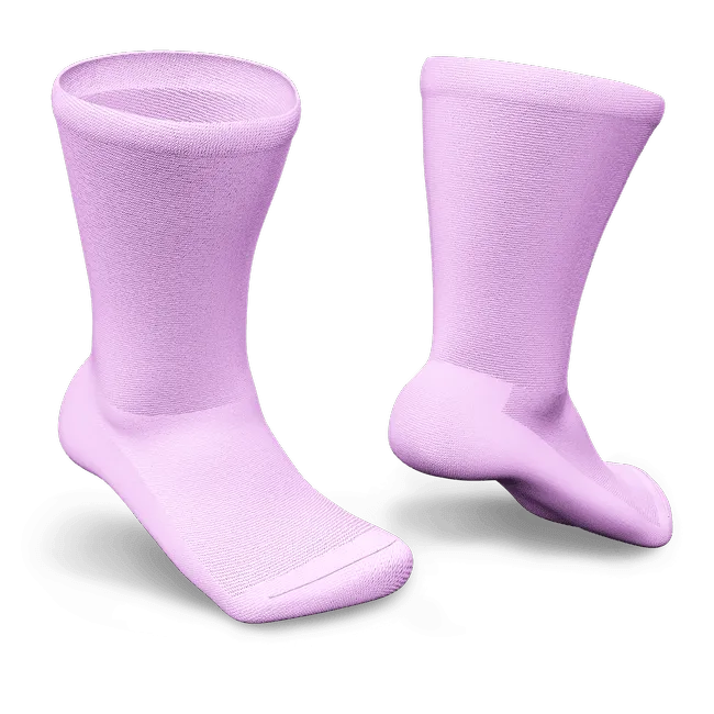 Via Pink Non-Binding Diabetic Socks