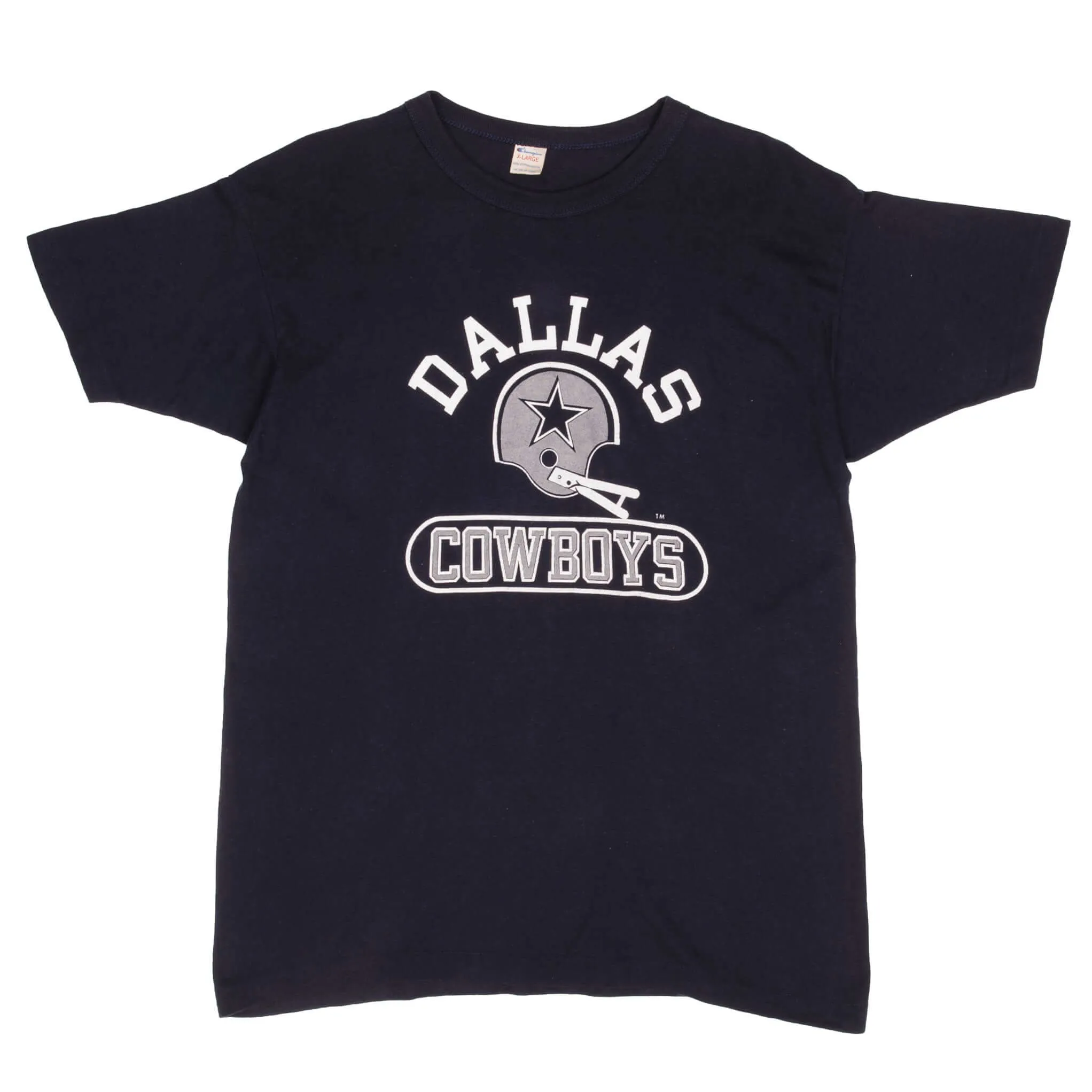 VINTAGE CHAMPION NFL DALLAS COWBOYS TEE SHIRT 1980S SIZE LARGE MADE IN USA